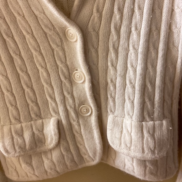 Joe Fresh Angora blend cream blazer sweater size medium - Picture 2 of 5